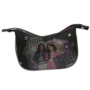 VTG‎ High School Musical Black Shoulder Bag Silver Trim Baguette Camera Purse